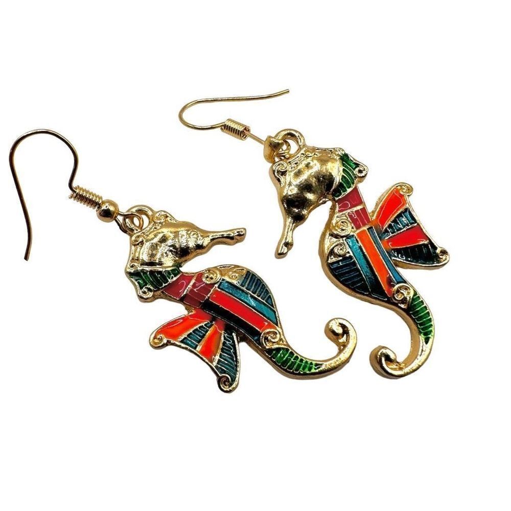 Seahorse earrings - Picture 1 of 7